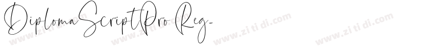 DiplomaScriptPro Reg字体转换